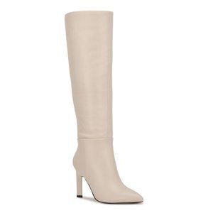 Nine West Eardy Leather Knee-High Heeled Boots - 7.5